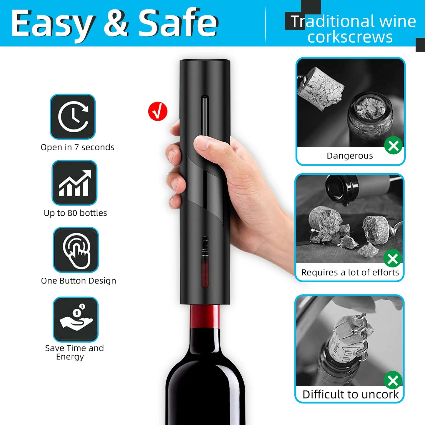 Multifunctional Electric Wine Opener